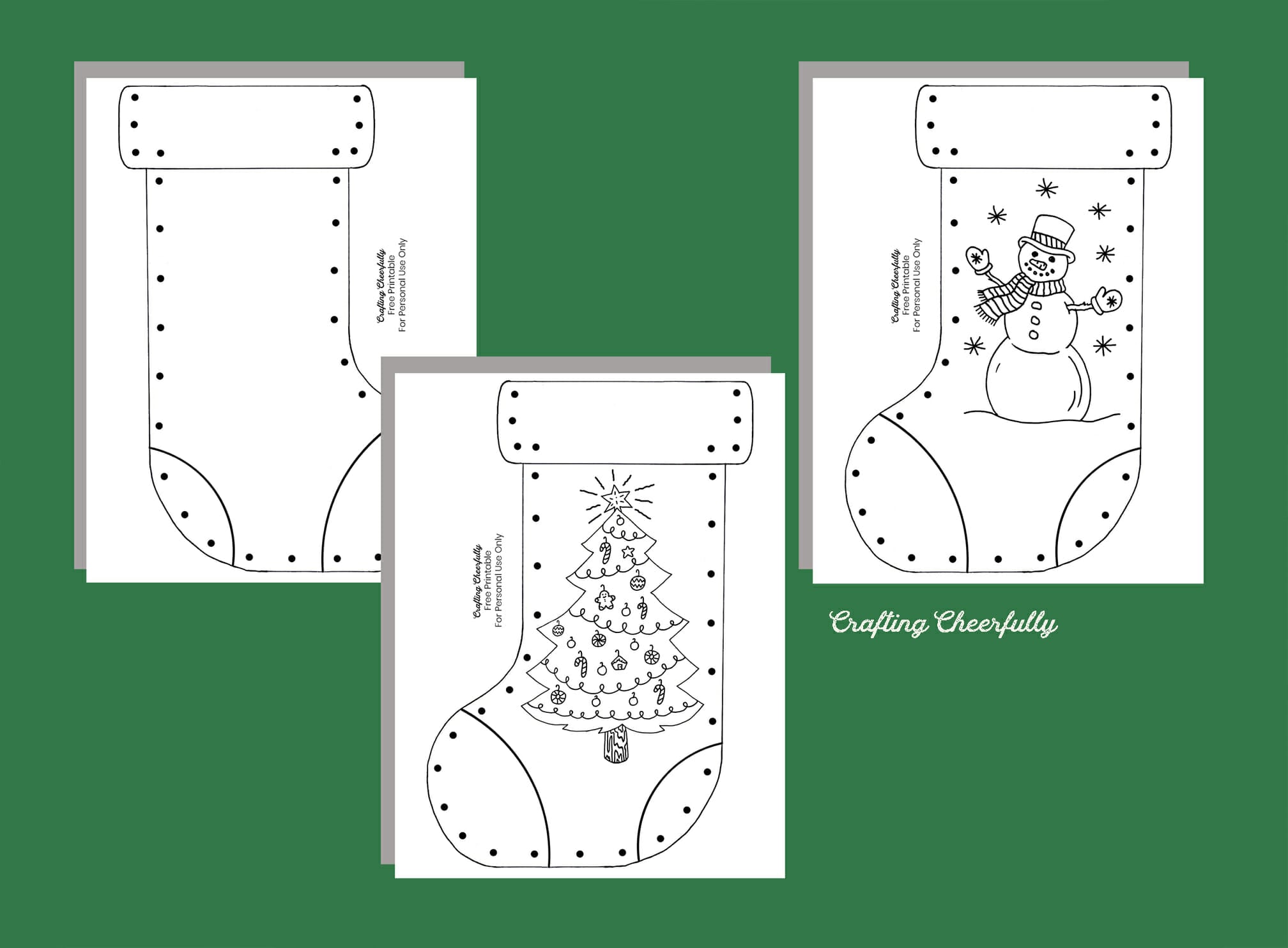 christmas stocking craft for kids - crafting cheerfully